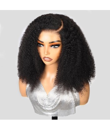 5x5 HD Lace Closure Wig Kinky Curly Sans Colle le des métaux précieux