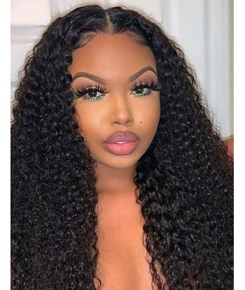 Front lace 4x4" Kinky Curly Brun Foncé offre 