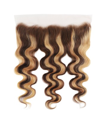 Lace Frontal Body Wave | Chatain Méché Blond | P4/27 13x4 rembourrage situé sous