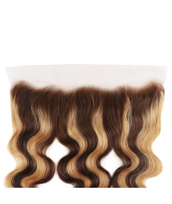 Lace Frontal Body Wave | Chatain Méché Blond | P4/27 13x4 rembourrage situé sous