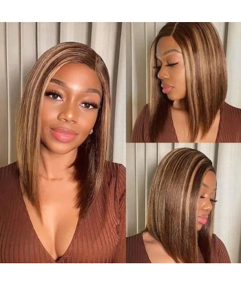 « PRÊT-À-PORTER » Bobo Wig Front Lace 4x4" Raide P4/27 Prédécoupé Jusqu'à 80% De Réduction