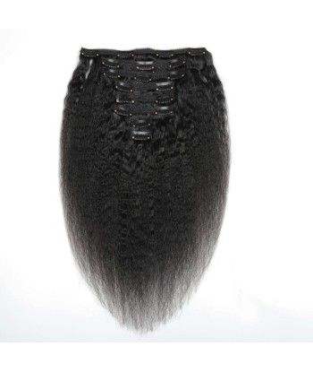 Kit Extensions à Clips Kinky Straight Noir 120 gr à prix réduit toute l'année