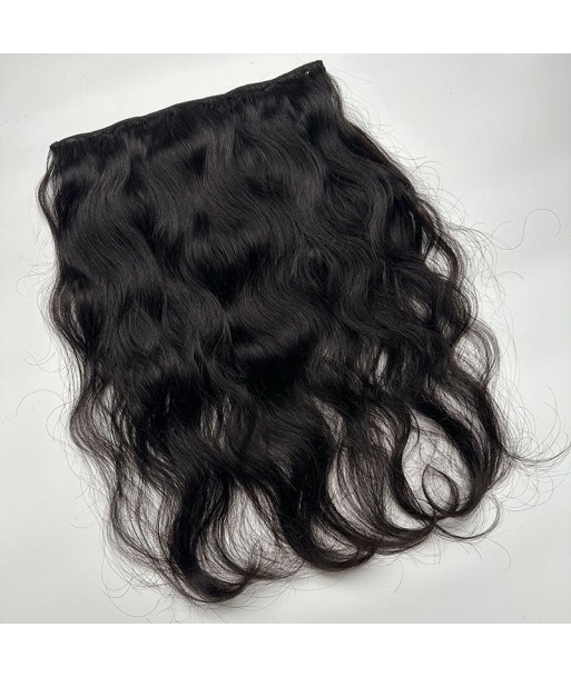 Extension à Clips Natural Wavy Noir Mono Bande Maxi Volume français